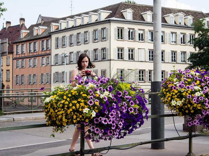 Na mnohých mostech byla k vidění nádherná květinová výzdoba