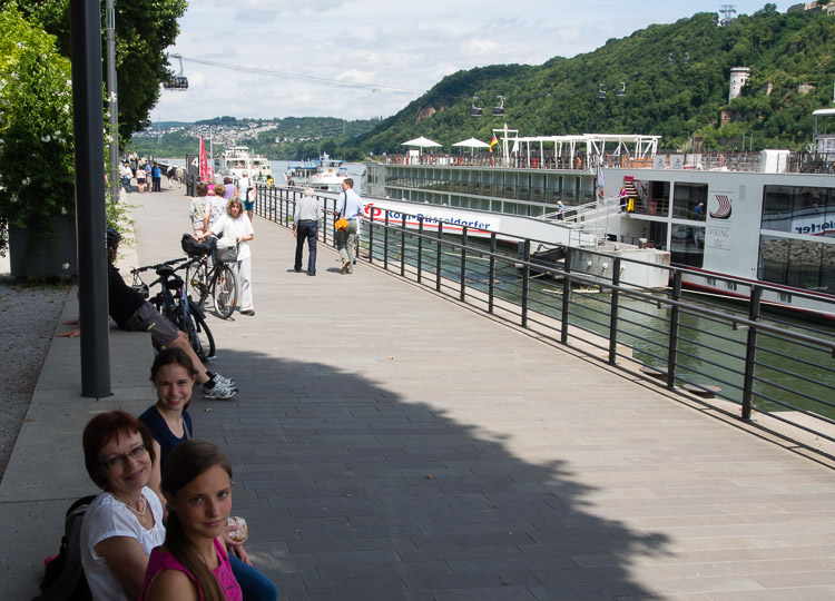 Deutches Eck - řeka Rýn